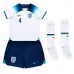 Cheap England Declan Rice #4 Home Football Kit Children World Cup 2022 Short Sleeve (+ pants)